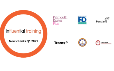 Influential Training attracts new training clients in Q1 2021