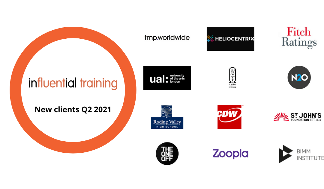 Our New Training Clients in Q2 2021
