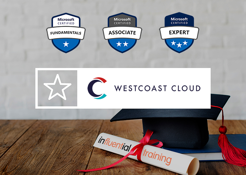 Westcoast Cloud and Influential Training -- Microsoft Training Offer, banner